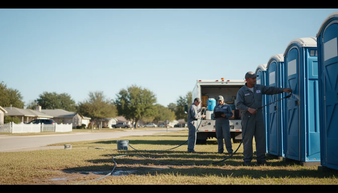 Long-Term Portable Toilet Rental in Evadale, TX near me